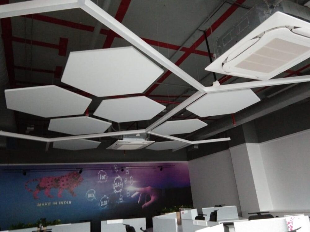 APAGAR Ceiling Acoustic Cloud-Hexagonal- SETS OF 4 PCS - Image 2